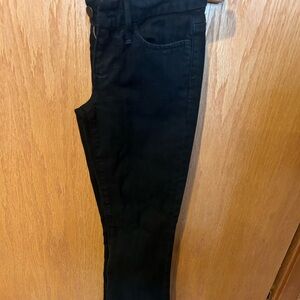 Joe’s Jeans black bell bottom Rocker jeans.